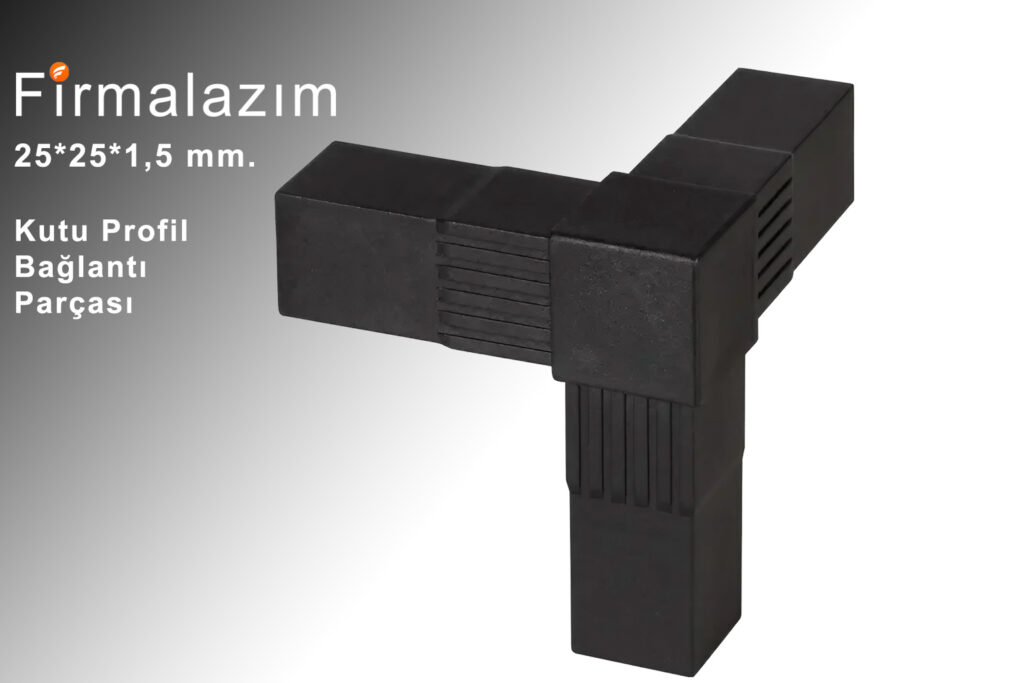 25 mm 3'lü kutu profil bağlantı parçası