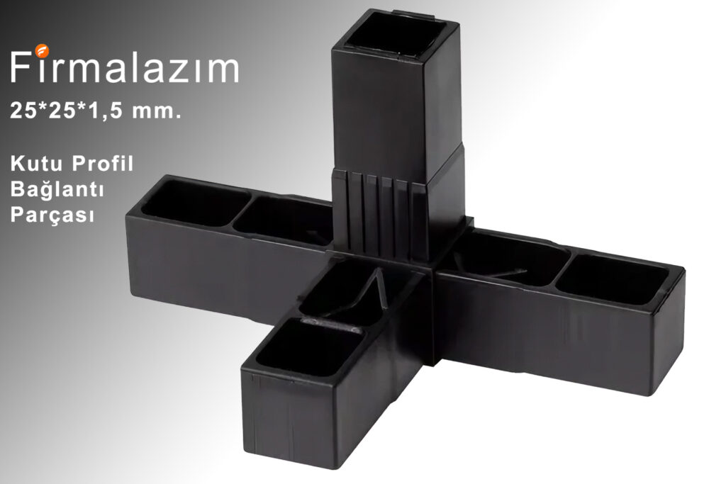 25 mm 4'lü kutu profil bağlantı parçası