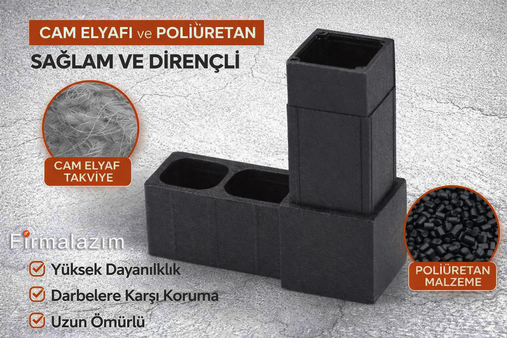 Endüstriyel kutu profil bağlantı parçaları
