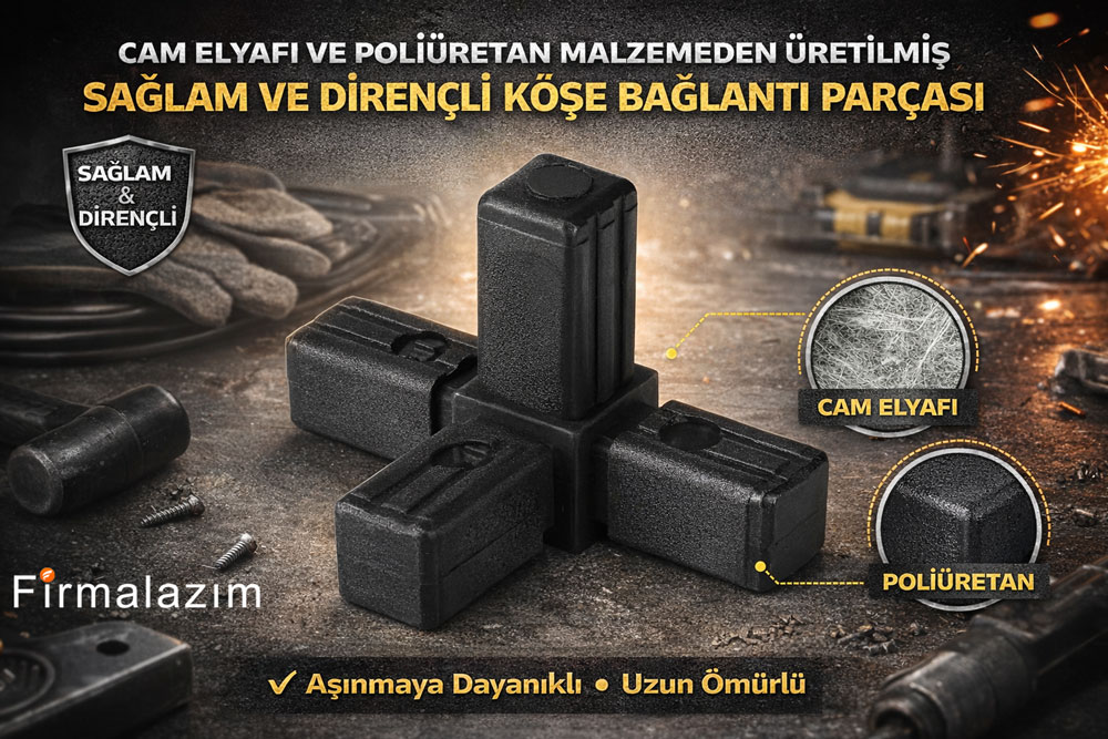 Modüler raf için 13,5 mm 4 yönlü bağlantı