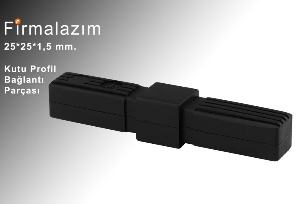25 mm’lik Düz Kutu Profil Bağlantı Parçası